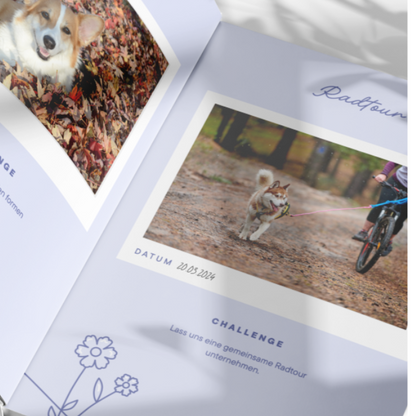 Challengebuch - Hunde Edition in Blau